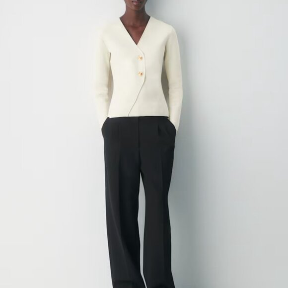 NWT Aritiza BABATON Nanette Cardigan Birch - Picture 2 of 8